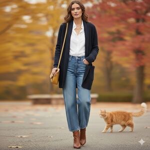 NWOT BAREFOOT DREAMS Black The Cozy Chic Lite Circle Cardigan Sweater